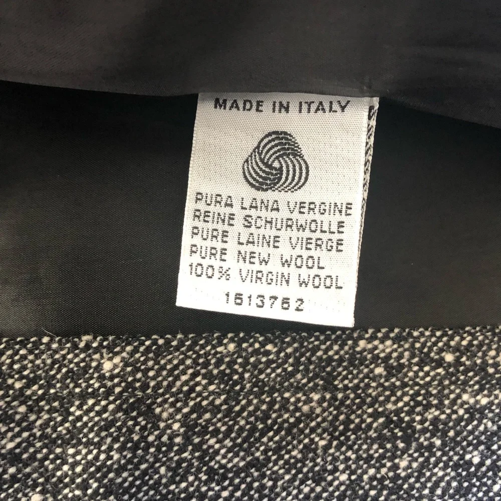 Vintage Iceberg High Waist Made In Italy Wool Pencil Skirt - Picture 8 of 9